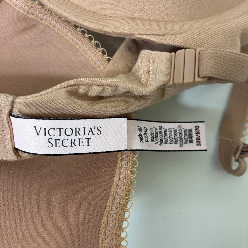 Victoria’s Secret Push-up Bra Beige Size 32B - Picture 6 of 7